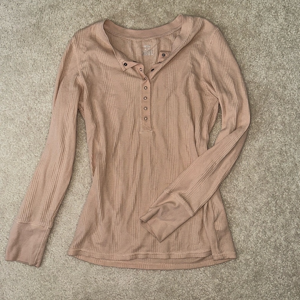 tan aerie long sleeve